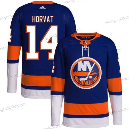 Herren New York Islanders #14 Bo Horvat Royal Strickerei Trikots – Blau Orange