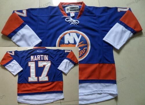 Herren New York Islanders #17 Matt Martin Trikots – Blau