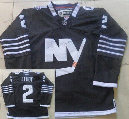 Herren New York Islanders #2 Nick Leddy 2015 Reebok Premier ersatzweise Trikots – Schwarz