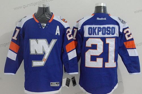 Herren New York Islanders #21 Kyle Okposo 2014 Stadium Series Trikots – Blau