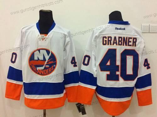 Herren New York Islanders #40 Michael Grabner Trikots – Weiß