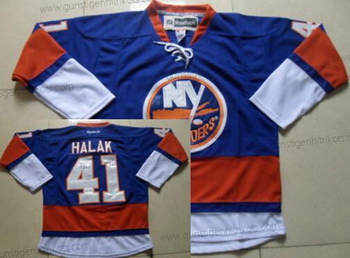 Herren New York Islanders #41 Jaroslav Halak Trikots – Blau