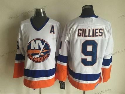 Herren New York Islanders #9 Clark Gillies 1984-85 CCM Vintage Trikots – Weiß