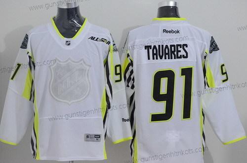 Herren New York Islanders #91 John Tavares 2015 All-Stars Trikots – Weiß