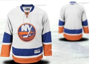 Herren New York Islanders Personalisiertes Ausweichtrikot Trikots – Weiß