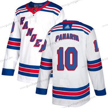 Herren New York Rangers #10 Artemi Panarin Road Authentisch Strickerei Hockey Trikots – Weiß