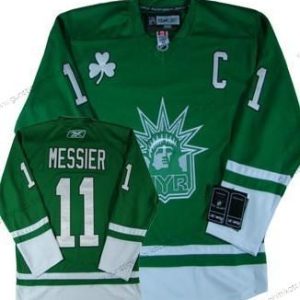 Herren New York Rangers #11 Mark Messier St. Patrick’S Day Trikots – Grün