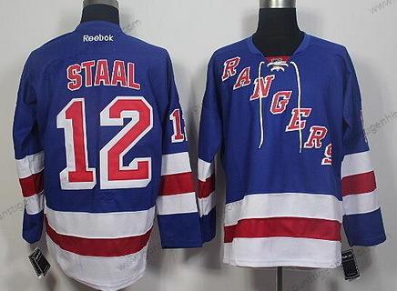 Herren New York Rangers #12 Eric Staal Reebok Heimtrikots Hockey Trikots – Blau