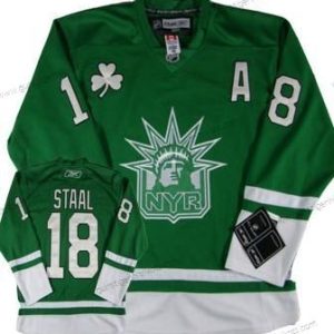 Herren New York Rangers #18 Staal St. Patrick’S Day Trikots – Grün