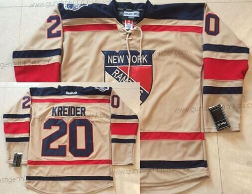 Herren New York Rangers #20 Chris Kreider 2012 Winter Klassisch Trikots – Creme