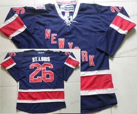 Herren New York Rangers #26 Martin St. Louis Ausweichtrikot 85Th Trikots – Marineblau Blau