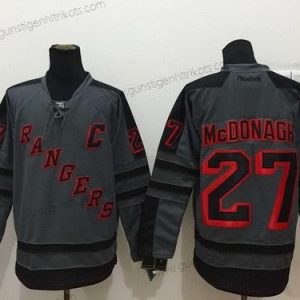 Herren New York Rangers #27 Ryan Mcdonagh Charcoal Trikots – Grau