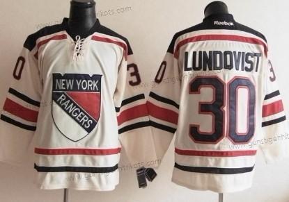 Herren New York Rangers #30 Henrik Lundqvist 2012 Winter Klassisch Trikots – Creme