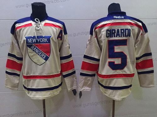 Herren New York Rangers #5 Dan Girardi 2012 Winter Klassisch Trikots – Creme