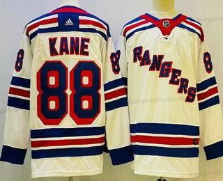 Herren New York Rangers #88 Patrick Kane Authentisch Trikots – Weiß