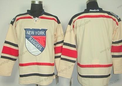 Herren New York Rangers Leer 2012 Winter Klassisch Trikots – Creme