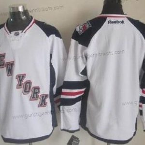 Herren New York Rangers Leer 2014 Stadium Series Trikots – Weiß