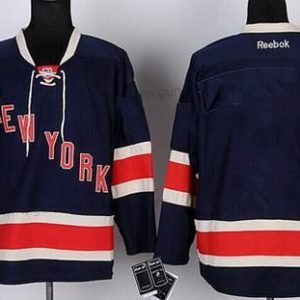 Herren New York Rangers Leer Ausweichtrikot 85Th Trikots – Marineblau Blau