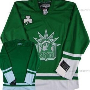 Herren New York Rangers Leer St. Patrick’S Day Trikots – Grün