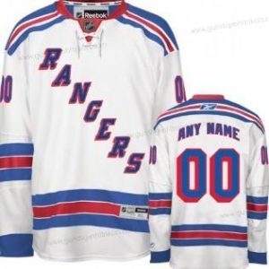 Herren New York Rangers Personalisiertes Trikots – Weiß