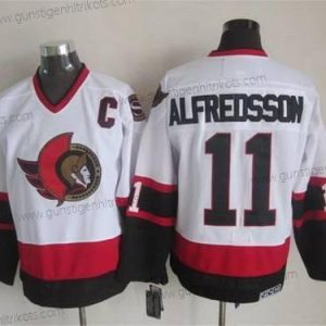 Herren Ottawa Senators #11 Daniel Alfredsson 1997-98 CCM Vintage Trikots – Weiß