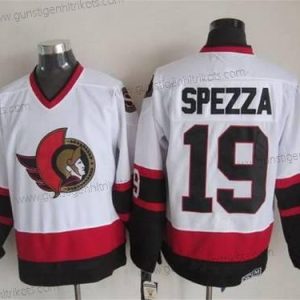 Herren Ottawa Senators #19 Jason Spezza 1997-98 CCM Vintage Trikots – Weiß