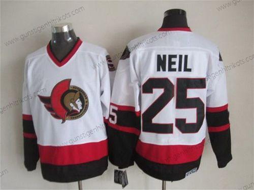 Herren Ottawa Senators #25 Chris Neil 1997-98 CCM Vintage Trikots – Weiß