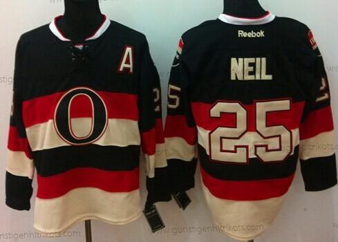 Herren Ottawa Senators #25 Chris Neil Ausweichtrikot Trikots – Schwarz