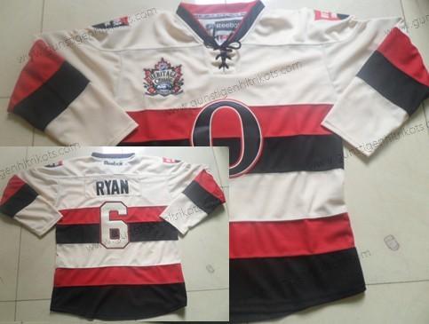 Herren Ottawa Senators #6 Bobby Ryan 2014 Heritage Klassisch Trikots – Creme