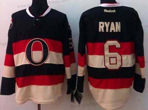 Herren Ottawa Senators #6 Bobby Ryan Ausweichtrikot Trikots – Schwarz