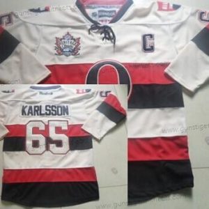 Herren Ottawa Senators #65 Erik Karlsson 2014 Heritage Klassisch Trikots – Creme