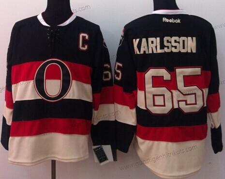 Herren Ottawa Senators #65 Erik Karlsson Ausweichtrikot Trikots – Schwarz