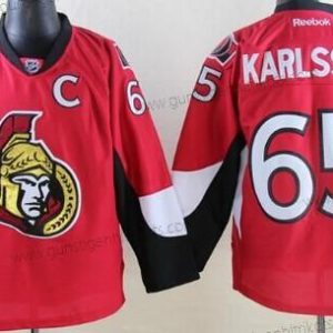 Herren Ottawa Senators #65 Erik Karlsson Trikots – Rot