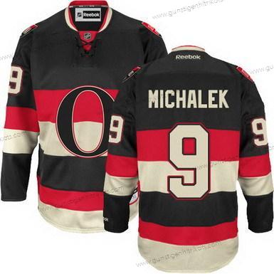 Herren Ottawa Senators #9 Milan Michalek Ausweichtrikot Trikots – Schwarz