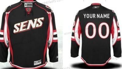 Herren Ottawa Senators Personalisiertes Ausweichtrikot Trikots – Schwarz