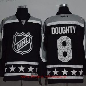 Herren Pacific Division Los Angeles Kings #8 Drew Doughty Reebok 2017 NHL All-Star Strickerei Ice Hockey Trikots – Schwarz