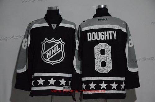 Herren Pacific Division Los Angeles Kings #8 Drew Doughty Reebok 2017 NHL All-Star Strickerei Ice Hockey Trikots – Schwarz