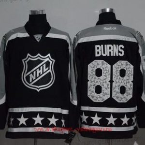 Herren Pacific Division San Jose Sharks #88 Brent Burns Reebok 2017 NHL All-Star Strickerei Ice Hockey Trikots – Schwarz