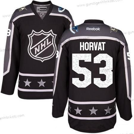 Herren Pacific Division Vancouver Canucks #53 Bo Horvat Reebok 2017 NHL All-Star Strickerei Ice Hockey Trikots – Schwarz