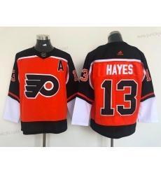 Herren Philadelphia Flyers #13 Kevin Hayes 2021 Rückseite Retro Authentisch Trikots – Orange