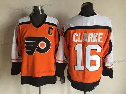 Herren Philadelphia Flyers #16 Bobby Clarke 1997-98 CCM Vintage Trikots – Orange