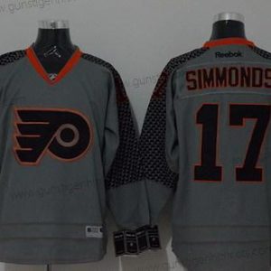 Herren Philadelphia Flyers #17 Wayne Simmonds Charcoal Trikots – Grau