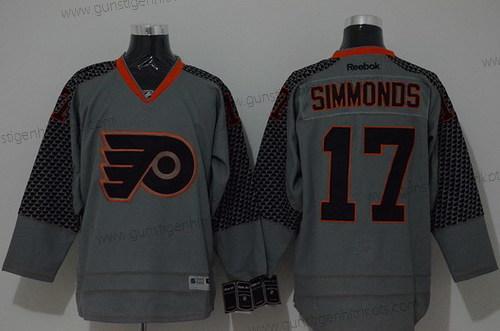 Herren Philadelphia Flyers #17 Wayne Simmonds Charcoal Trikots – Grau