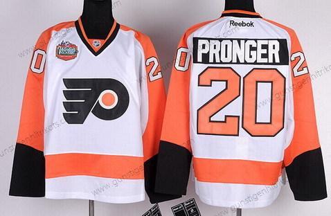 Herren Philadelphia Flyers #20 Chris Pronger Winter Klassisch Trikots – Weiß