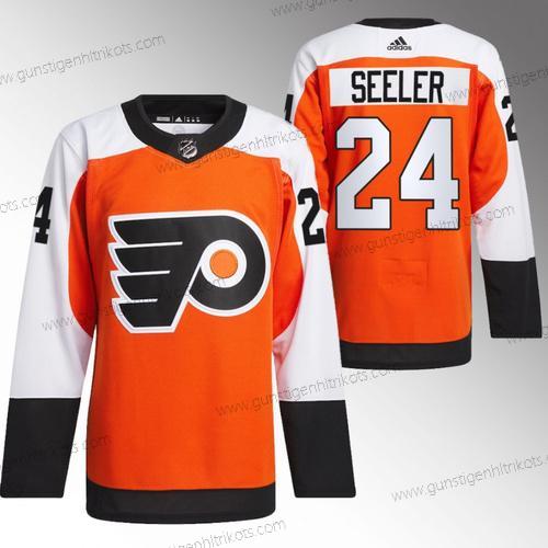 Herren Philadelphia Flyers #24 Nick Seeler 2023-24 Strickerei Trikots – Orange