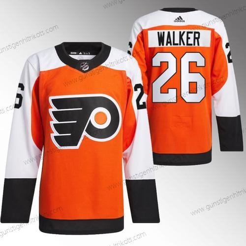 Herren Philadelphia Flyers #26 Sean Walker 2023-24 Strickerei Trikots – Orange