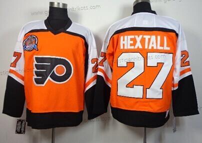 Herren Philadelphia Flyers #27 Ron Hextall Stanley Cup Retro CCM Trikots – Orange