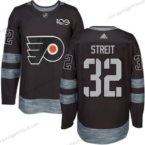 Herren Philadelphia Flyers #32 Mark Streit 1917-2017 100th Jahrestag Strickerei NHL Trikots – Schwarz