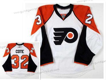 Herren Philadelphia Flyers #32 Riley Cote 2008-09 Trikots – Weiß