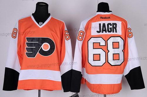 Herren Philadelphia Flyers #68 Jagr Trikots – Orange